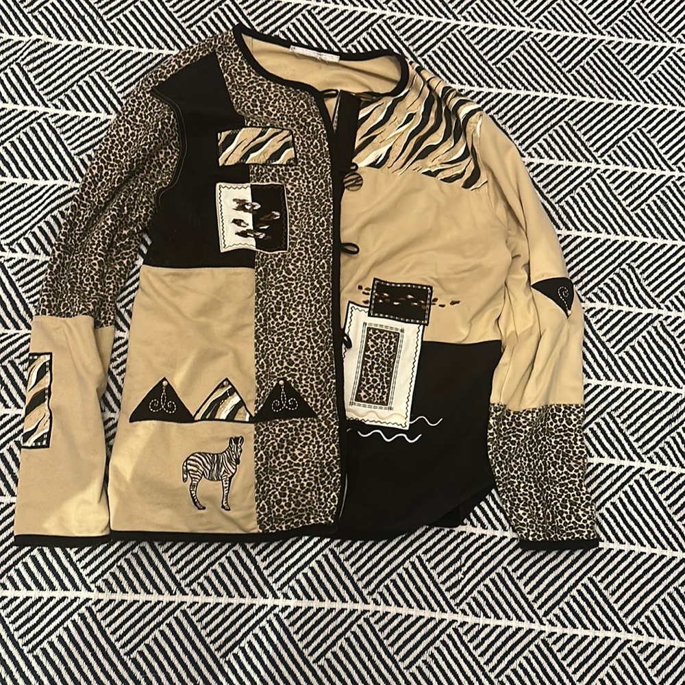 Animal print jacket